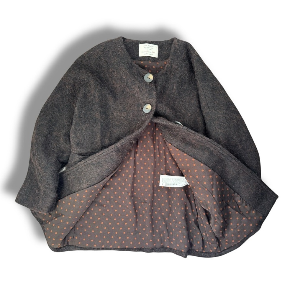 ZARA Girls Soft Collection Outwear Alpaca Wool size 9/10 cm140 - Picture 3 of 6
